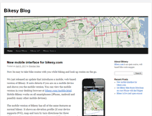 Tablet Screenshot of blog.bikesy.com